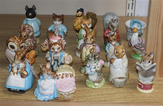 A group of Beswick Beatrix Potter figures